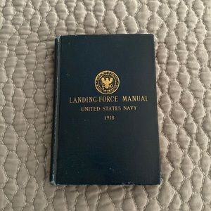 Vintage/Antique 1918 US Navy Landing Force Manual Book